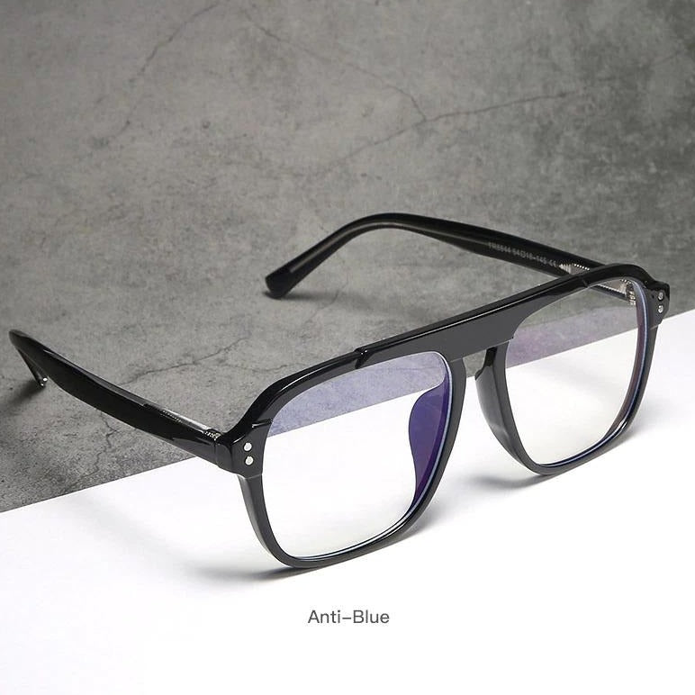 Anti-blue Light Square Eyeglasses - 9db2bb-58